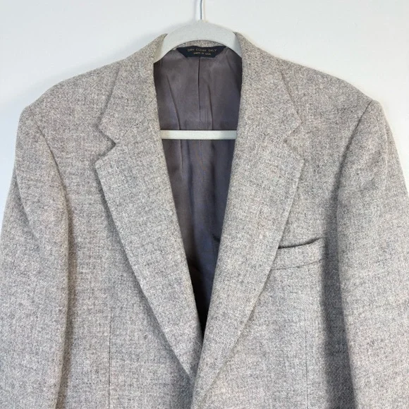Robert Stock Vintage Classic Tweed Men's Sport Coat size 42R 100% Pure WOOL